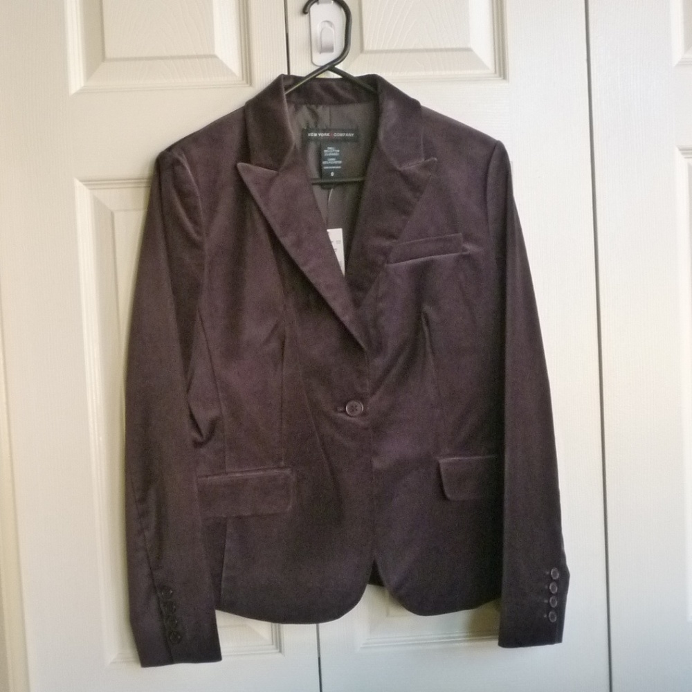 New York & Company - Velvet Blazer - Deep Wine